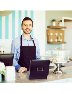 Caja de Efectivo Goehiaul Metal Negra 30x24x9 cm con 4 Llaves 2