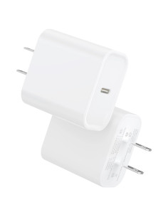 Cargador USB-C 20W iGENJUN 2 Pack Carga Rápida iPhone 15