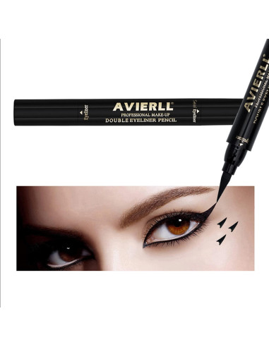 Delineador de Ojos con Sello AVIERLL B12 Negro Impermeable
