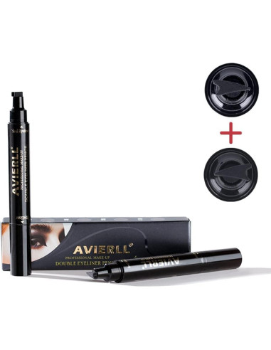 Delineador de Ojos con Sello AVIERLL B12 Negro Impermeable