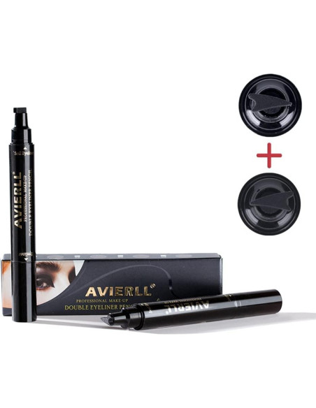 Delineador de Ojos con Sello AVIERLL B12 Negro Impermeable