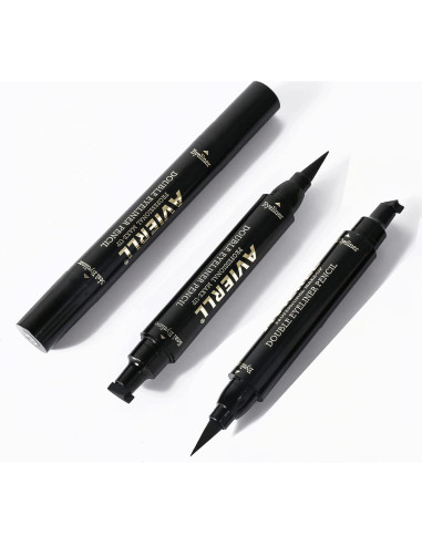 Delineador de Ojos con Sello AVIERLL B12 Negro Impermeable