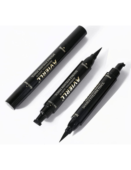 Delineador de Ojos con Sello AVIERLL B12 Negro Impermeable