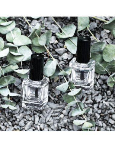 6 Botellas Vacías de Esmalte de Uñas 10ML Vidrio con Embudo