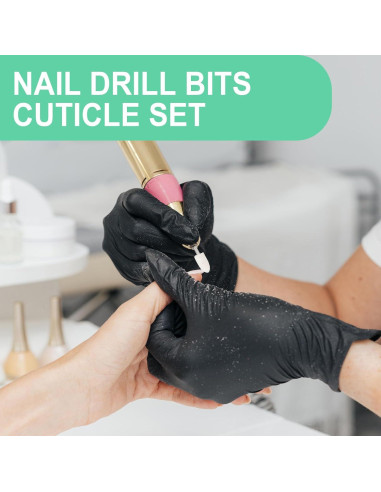 Brocas de Taladro para Uñas ZJchao - 12 Piezas Fieltro Pulido