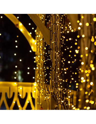 Paquete de 2 Luces de Cadena Solares Selarlyt 22m 200 LED IP65