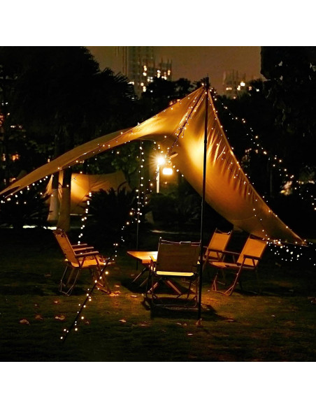 Paquete de 2 Luces de Cadena Solares Selarlyt 22m 200 LED IP65