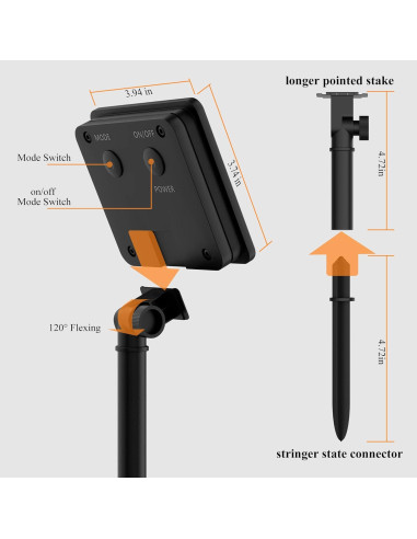 Paquete de 2 Luces de Cadena Solares Selarlyt 22m 200 LED IP65