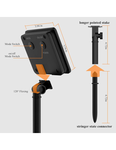 Paquete de 2 Luces de Cadena Solares Selarlyt 22m 200 LED IP65