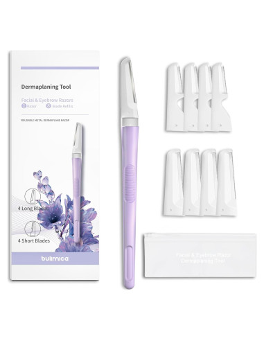 Rasuradora Dermaplane BULIMICA con 8 Cuchillas Reemplazables