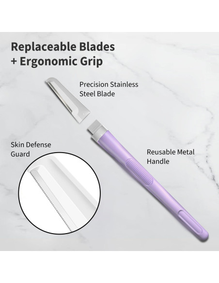 Rasuradora Dermaplane BULIMICA con 8 Cuchillas Reemplazables