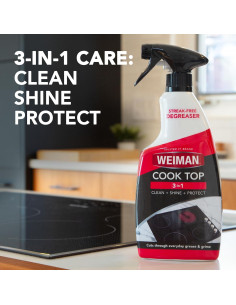 Limpiador de Superficies de Cocina Weiman 650ml - Sin Rayas 2
