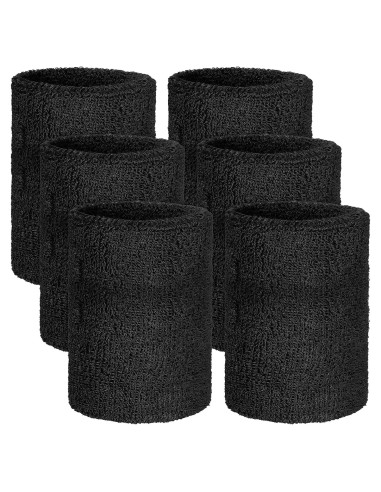 6 Pulseras Deportivas Quilax de Algodón para Sudor - Unisex