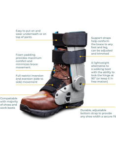 Férula de Tobillo TayCo RecuperX Grande Izquierda Ajustable 2