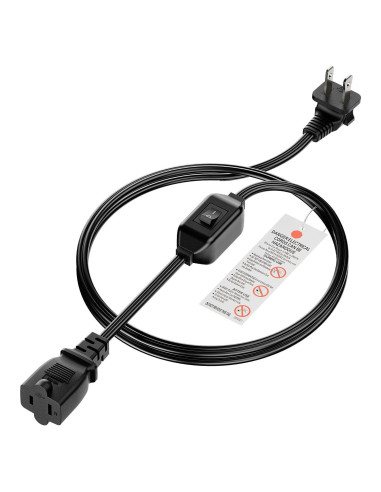 Cable de extensión 1.83m PluGrand con interruptor 12A 125V