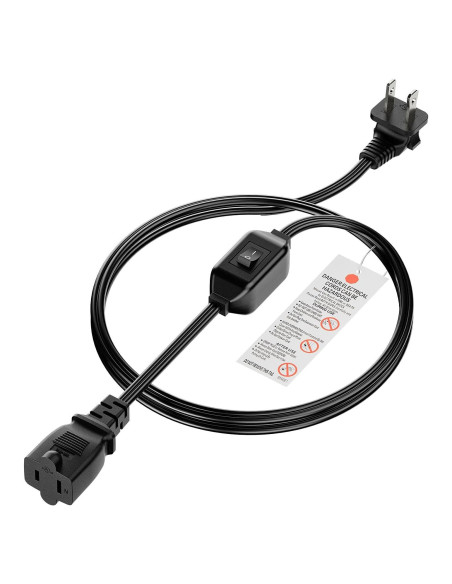 Cable de extensión 1.83m PluGrand con interruptor 12A 125V