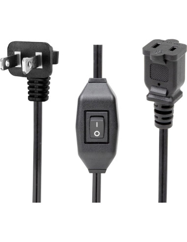 Cable de extensión 1.83m PluGrand con interruptor 12A 125V