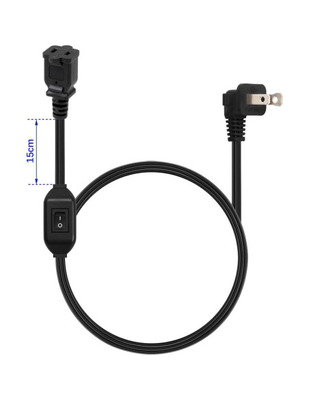 Cable de extensión 1.83m PluGrand con interruptor 12A 125V