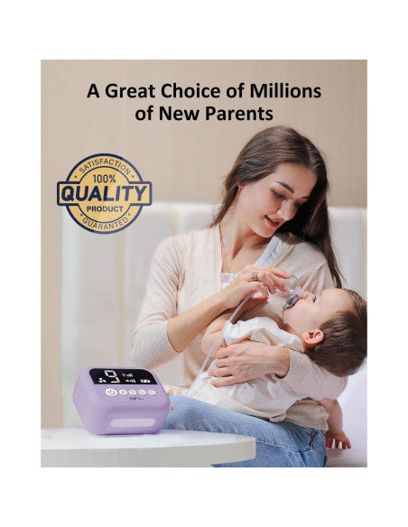 Aspirador Nasal Eléctrico HEYVALUE para Bebé Morado con Luz Nocturna Aspirador Nasal Eléctrico HEYVALUE para Bebé Morado con Luz Nocturna