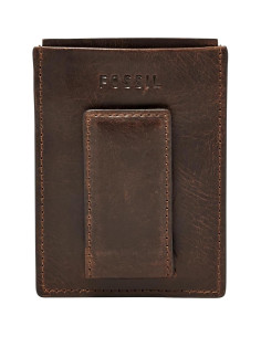 Cartera de Cuero RFID para Hombre Fossil Derrick Marrón 2