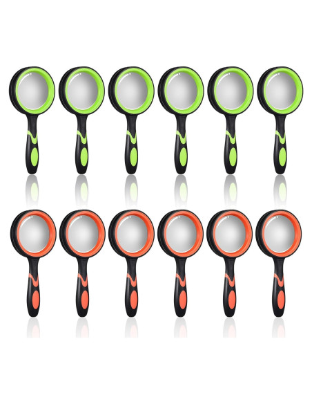 12 Lupas de Mano 10X JOUTYFOR con Mango Antideslizante