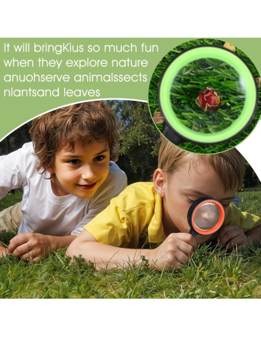 12 Lupas de Mano 10X JOUTYFOR con Mango Antideslizante