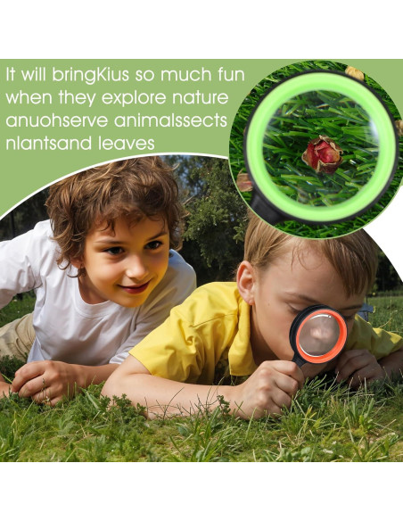 12 Lupas de Mano 10X JOUTYFOR con Mango Antideslizante