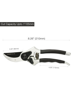 Tijeras de podar Garden Elite Alpha Six - Acero SK5 - Ergonomía 2