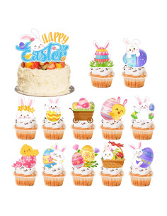 25 Piezas Decoraciones de Pastel de Pascua Fruitful Jewelry