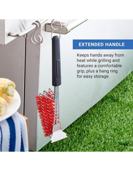 Cepillo de Parrilla Farberware BBQ Triple Nylon 45.72 cm