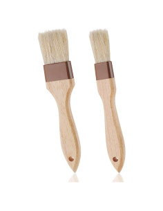 Set de 2 Brochas de Pastelería MOWPOG - Cerda Natural 2.54 y 3.81 cm