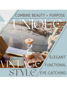 Reloj de Arena Chillkat 3 Minutos con Tapas de Madera 2