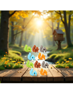 Set de 10 Soportes de Bolsa de Té Silicona Ardilla Calsgkspray 2