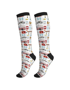 Calcetines de Compresión Bassyil Unisex 15-20 mmHg para Circulación