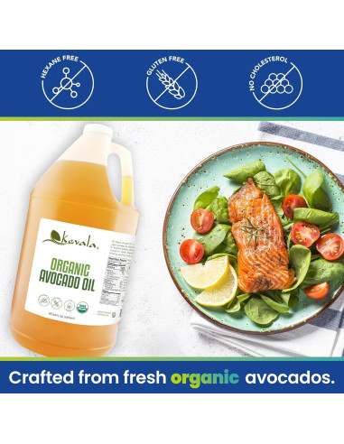 Aceite de Aguacate Orgánico Kevala 1.8L Prensado en Frío