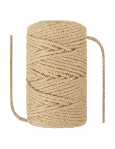 Cuerda de Sisal Natural 5mm x 100m para Rascador de Gato
