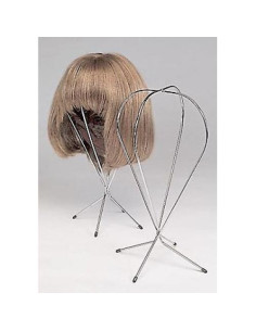 Soporte para Peluca Colapsable Cardani de Metal Tripode 30cm 2