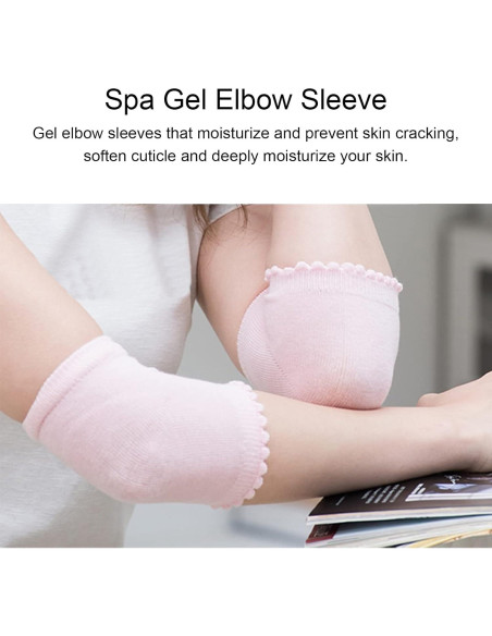 Manga de Gel Hidratante para Codos Sonew - 1 Par Suave y Transpirable