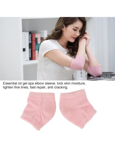Manga de Gel Hidratante para Codos Sonew - 1 Par Suave y Transpirable