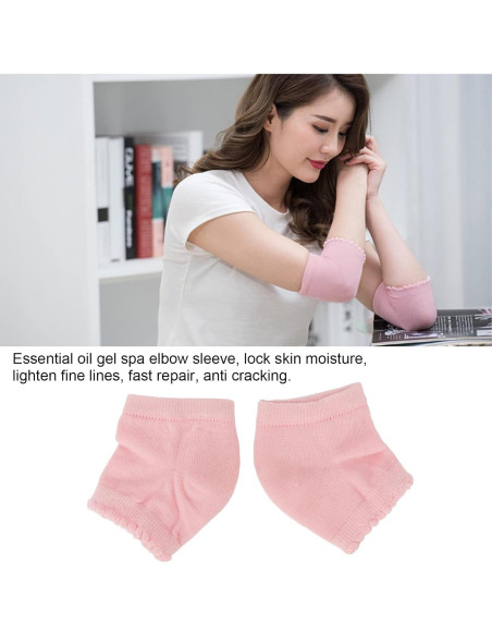 Manga de Gel Hidratante para Codos Sonew - 1 Par Suave y Transpirable
