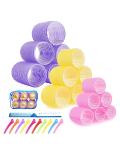 Juego de Rulos Grandes ROPIKIS 31pcs Sin Calor para Cabello