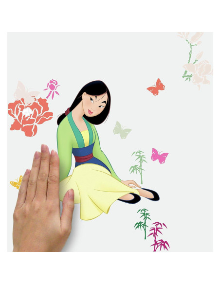 Calcomanías de Pared RoomMates Disney Mulan Reutilizables 36 Piezas