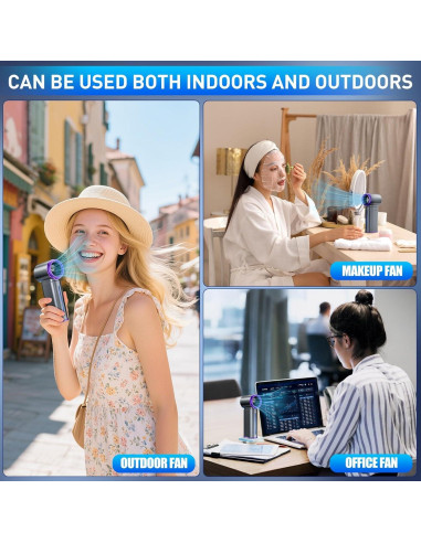 Ventilador de Nebulización Portátil GOSALISU GF04 199 Velocidades