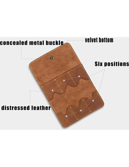 Funda Organizador de Tarjetas SD WYSJYBHJ de Cuero PU - 6 Ranuras Funda Organizador de Tarjetas SD WYSJYBHJ de Cuero PU - 6 Ranuras