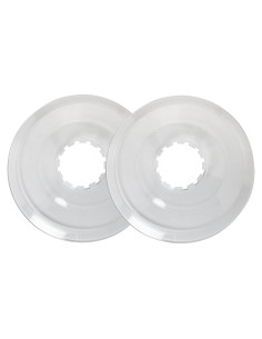2 Protectores de Radios de Bicicleta LUORNG 138mm Transparente