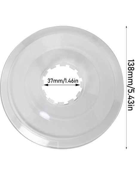 2 Protectores de Radios de Bicicleta LUORNG 138mm Transparente