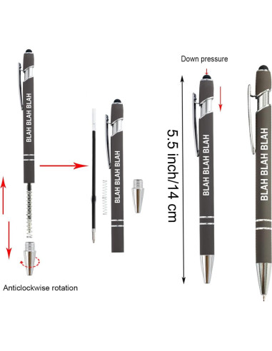 Bolígrafos de Tinta PASISIBICK 12 Piezas Estilógrafo Táctil