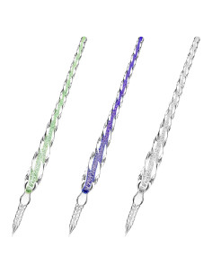 Pluma de Vidrio Hecha a Mano Zonon - 3 Piezas Multicolor