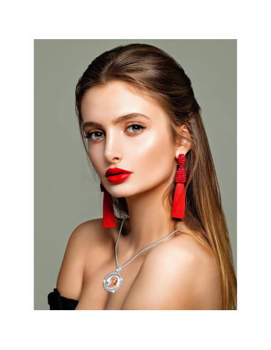 Conjunto de Colgantes de Rhinestone Fumete 24 Pcs DIY Navidad