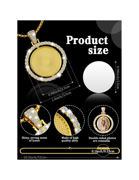 Conjunto de Colgantes de Rhinestone Fumete 24 Pcs DIY Navidad